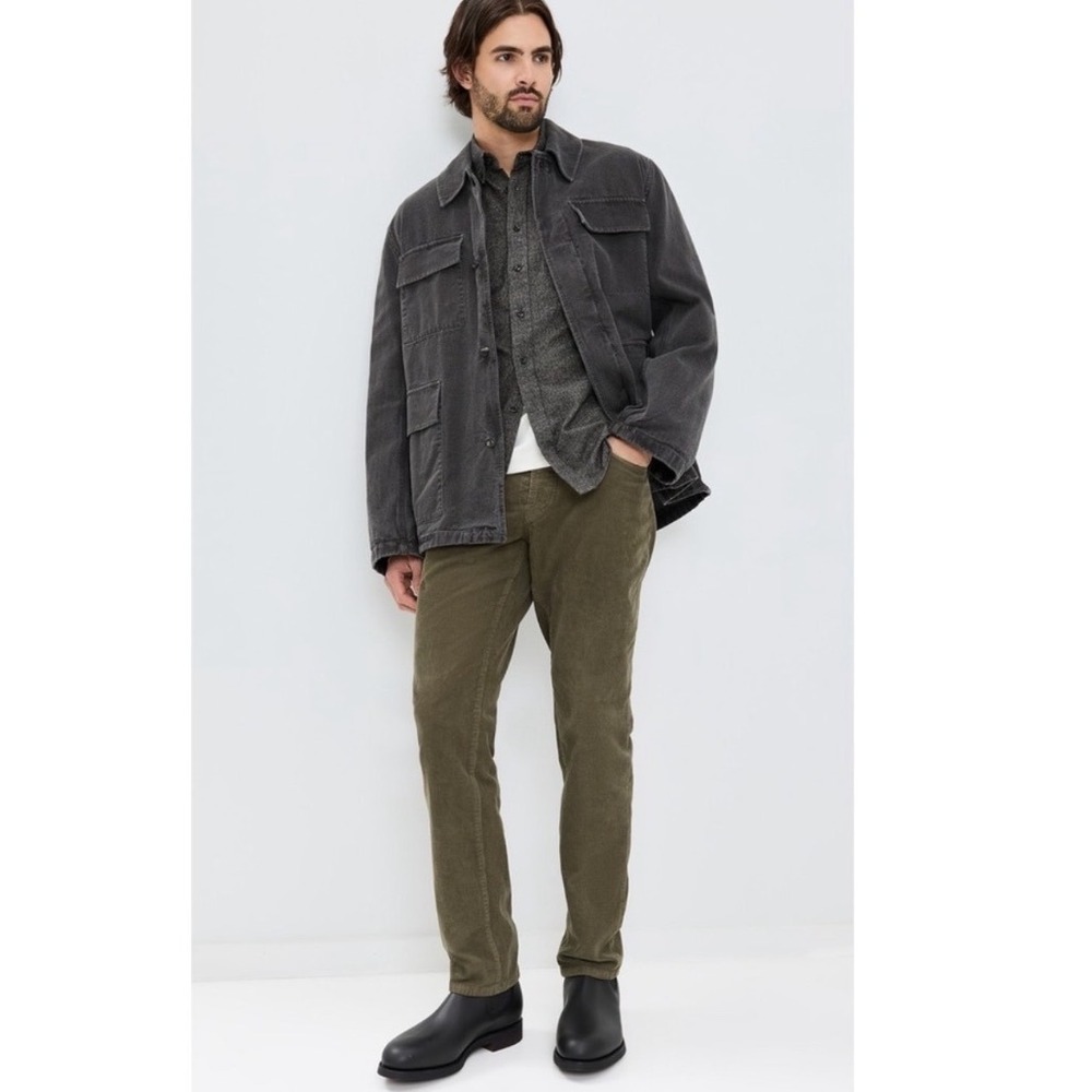 Taylor Stitch Democratic Fit Corduroy Pants Mens Size 32 Olive Green Straight